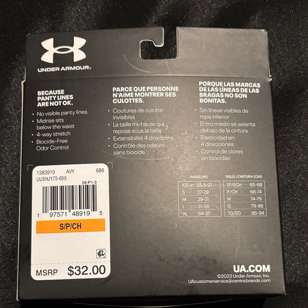 Under Armour No Show Hipster - Black, White, Pink underwear panties - Picture 2 of 2